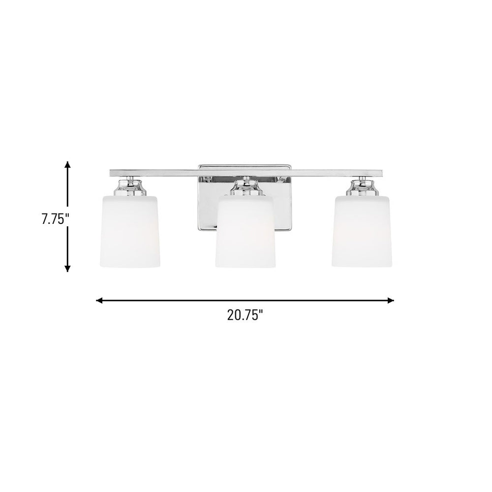 Generation Lighting Canada - 4420903-05 - Three Light Wall / Bath - Vinton - Chrome