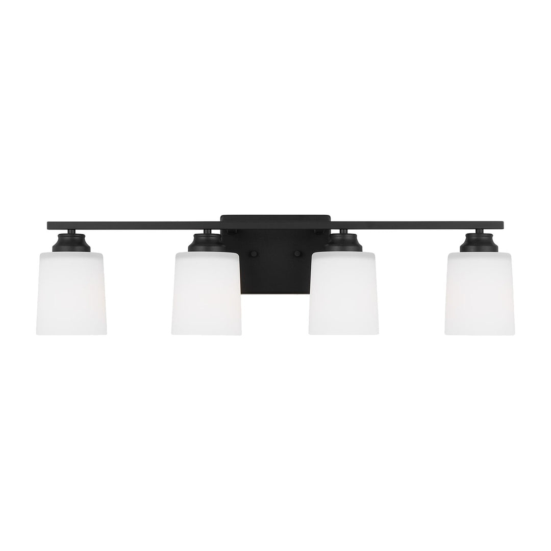 Vinton Four Light Wall / Bath Sconce in Midnight Black - available from The Lighting Shoppe, trusted by Canadian homeowners