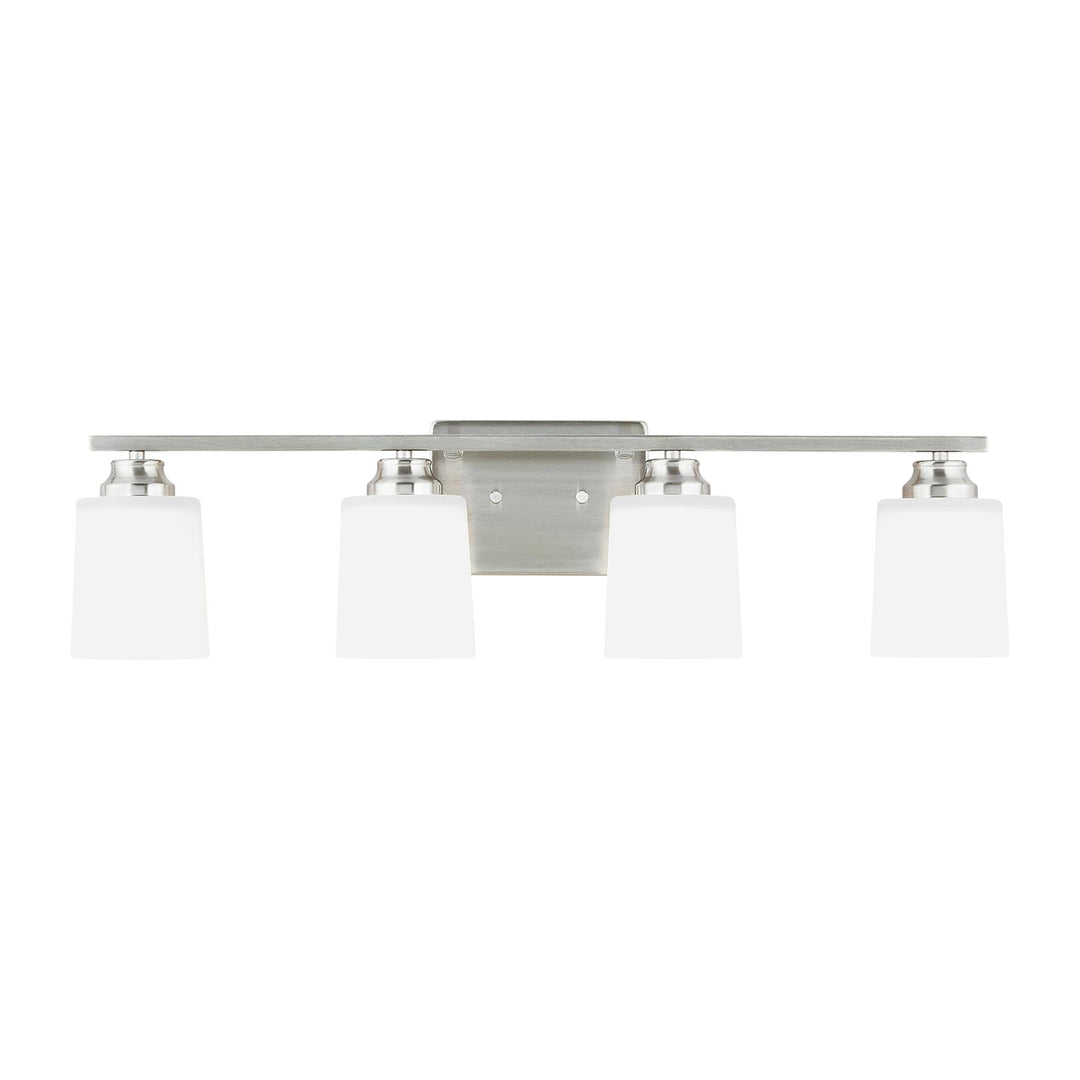 Vinton Four Light Wall / Bath Sconce in Brushed Nickel - available from The Lighting Shoppe, trusted by Canadian homeowners