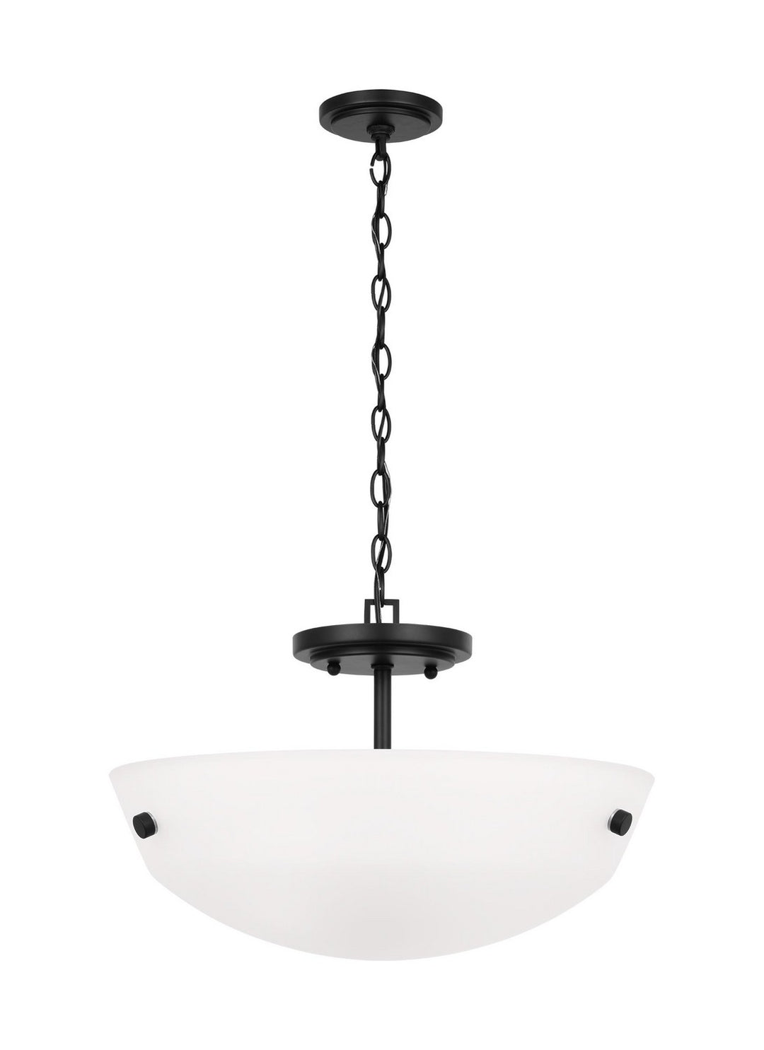 Generation Lighting Canada - 7715202EN3-112 - Two Light Semi-Flush Convertible Pendant - Kerrville - Midnight Black
