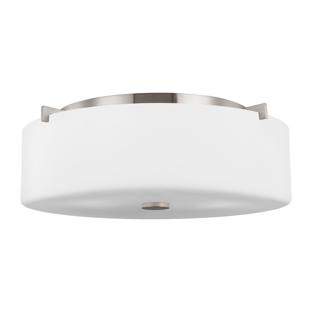 Generation Lighting Canada - FM312EN3/BS - Three Light Flush Mount - Sunset Drive - Brushed Steel