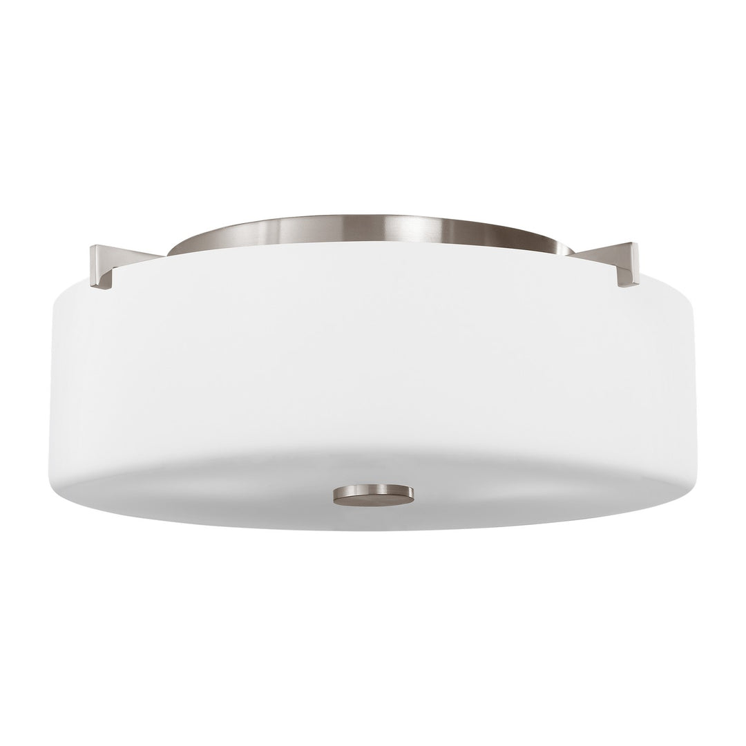 Generation Lighting Canada - FM313EN3/BS - Two Light Flush Mount - Sunset Drive - Brushed Steel
