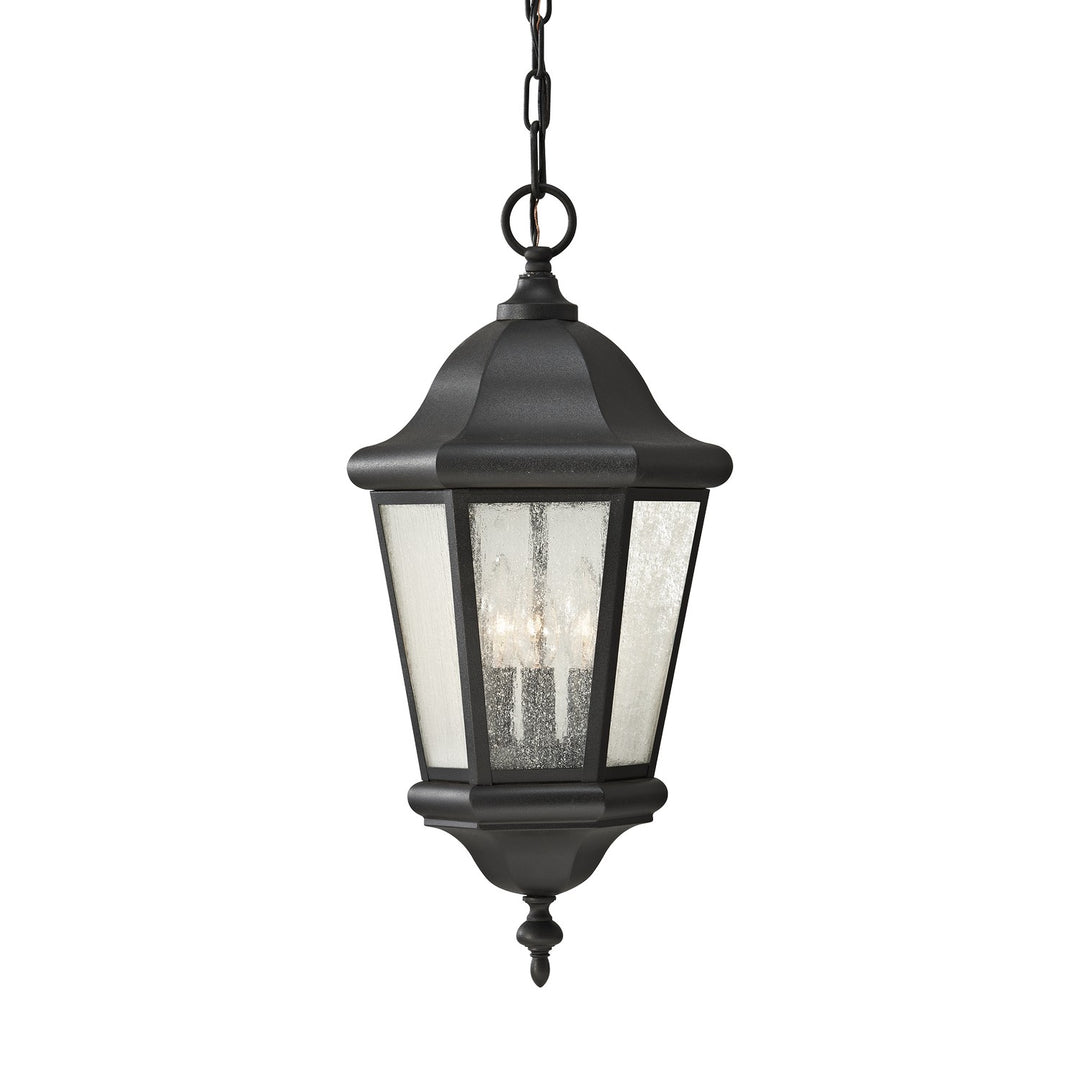 Martinsville Three Light Outdoor Pendant in Black - available from The Lighting Shoppe, trusted by Canadian homeowners