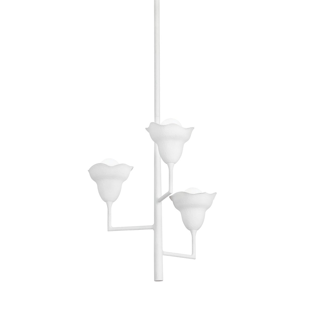 Alora Three Light Chandelier in White Plaster - available from The Lighting Shoppe, trusted by Canadian homeowners