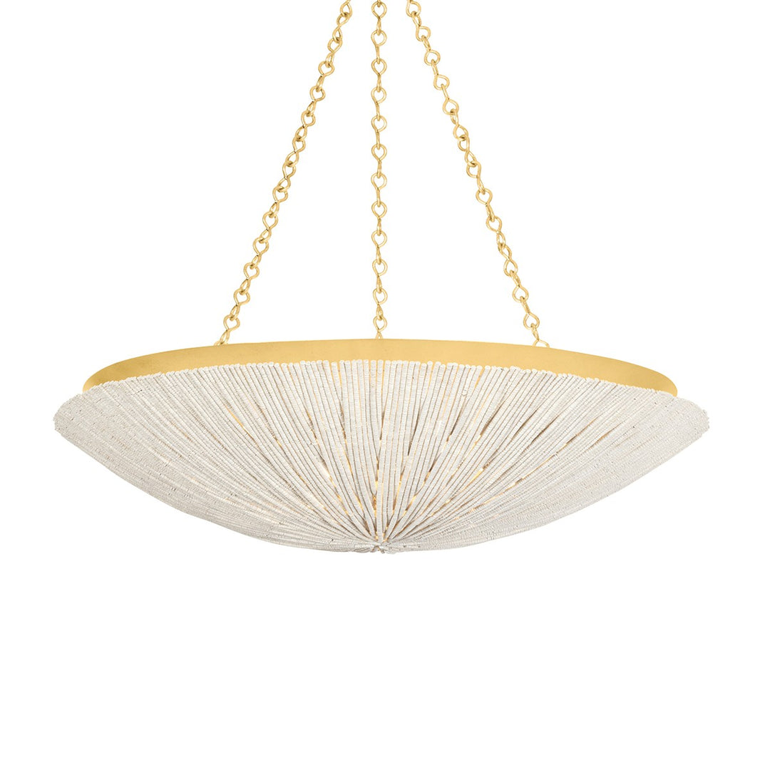 Hudson Valley Canada - 1706-VGL - Six Light Pendant - Summerside - Vintage Gold Leaf