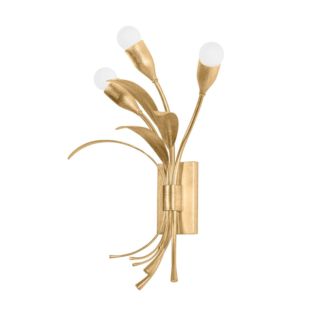 Hudson Valley Canada - 1903-VGL - Three Light Wall Sconce - Bilston - Vintage Gold Leaf
