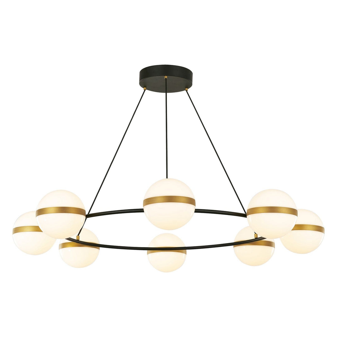 Alora Canada - CH302008MBBG-UNV - LED Chandelier - Tagliato - Matte Black/Brushed Gold