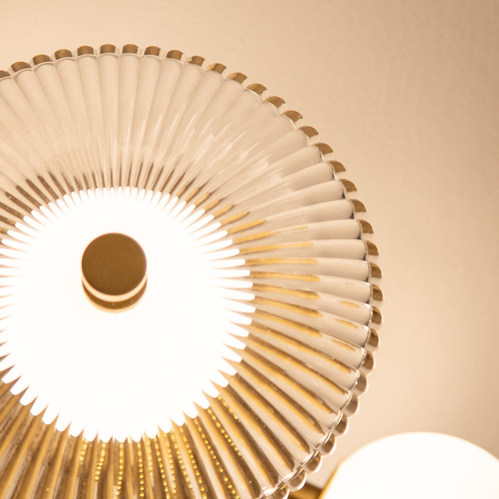 Alora Canada - FM417604BGCR-UNV - LED Flush Mount - Hera - Brushed Gold/Clear Ribbed Glass