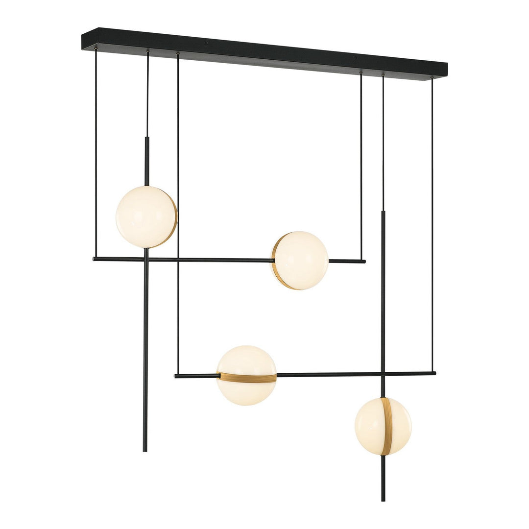Alora Canada - LP302004MBBG-UNV - LED Linear Pendant - Tagliato - Matte Black/Brushed Gold