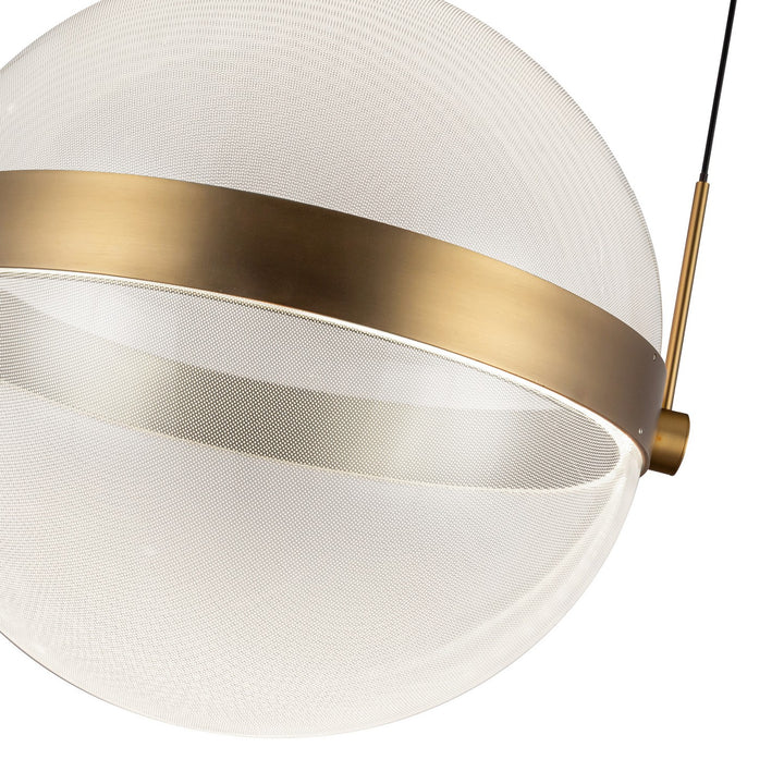 Kuzco Canada - PD75912-BG/LG-3CCT-UNV - LED Pendant - Pisces - Brushed Gold/Light Guide