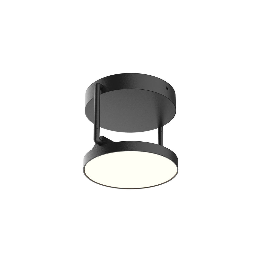 Novel LED Semi Flush Mount in Black - available from The Lighting Shoppe, trusted by Canadian homeowners