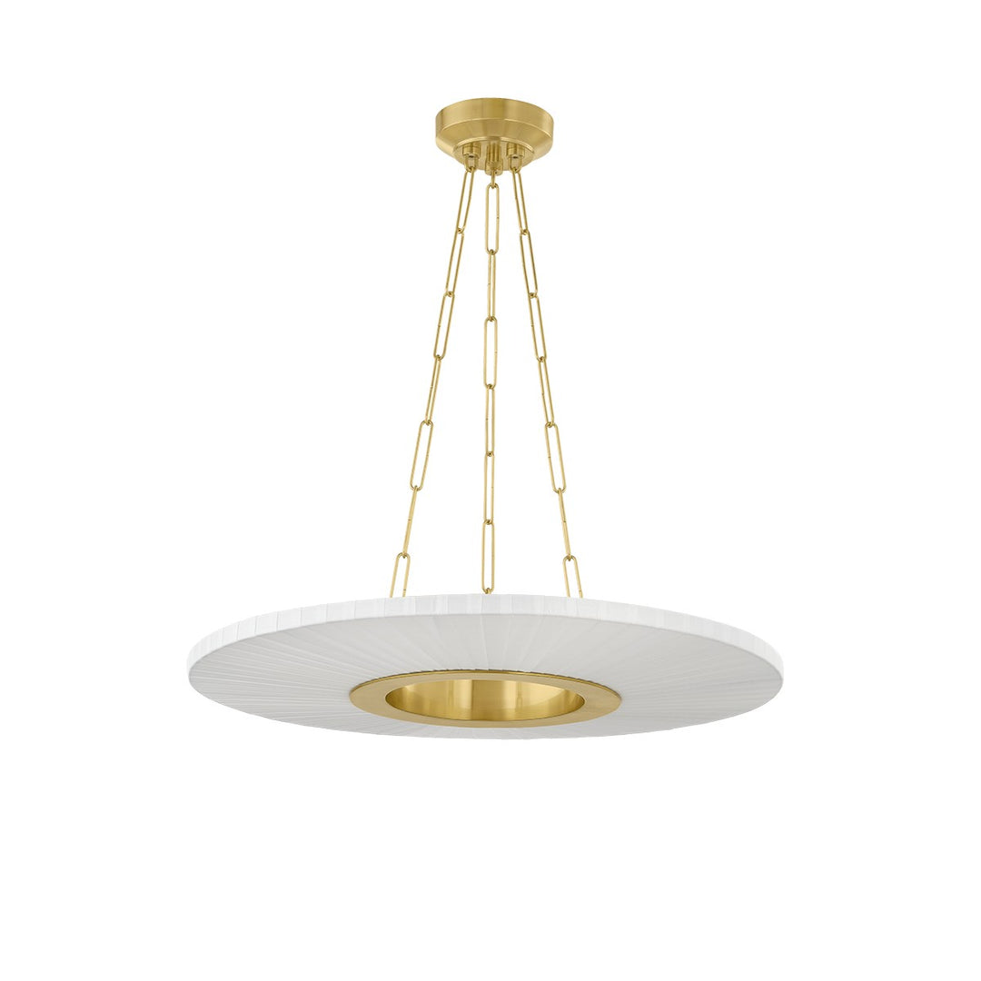 Prattsburgh LED Chandelier in Aged Brass - available from The Lighting Shoppe, trusted by Canadian homeowners