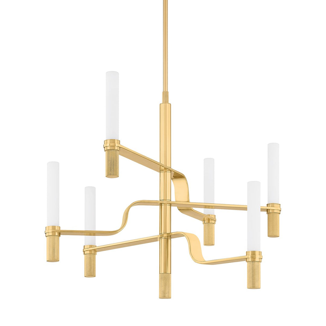 Allentown LED Chandelier in Aged Brass - available from The Lighting Shoppe, trusted by Canadian homeowners