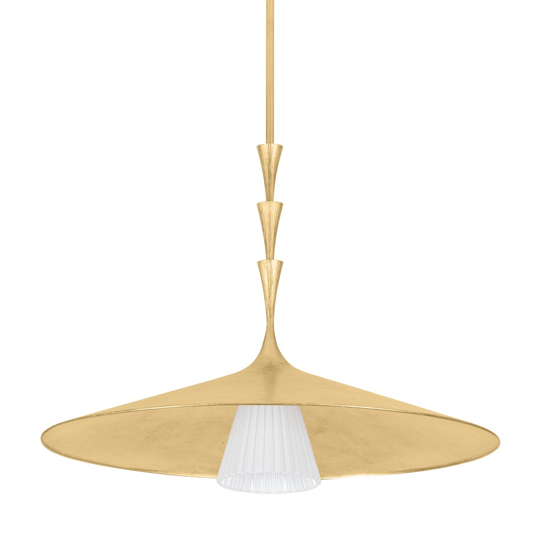 Vails Gate One Light Pendant in Vintage Gold Leaf - available from The Lighting Shoppe, trusted by Canadian homeowners