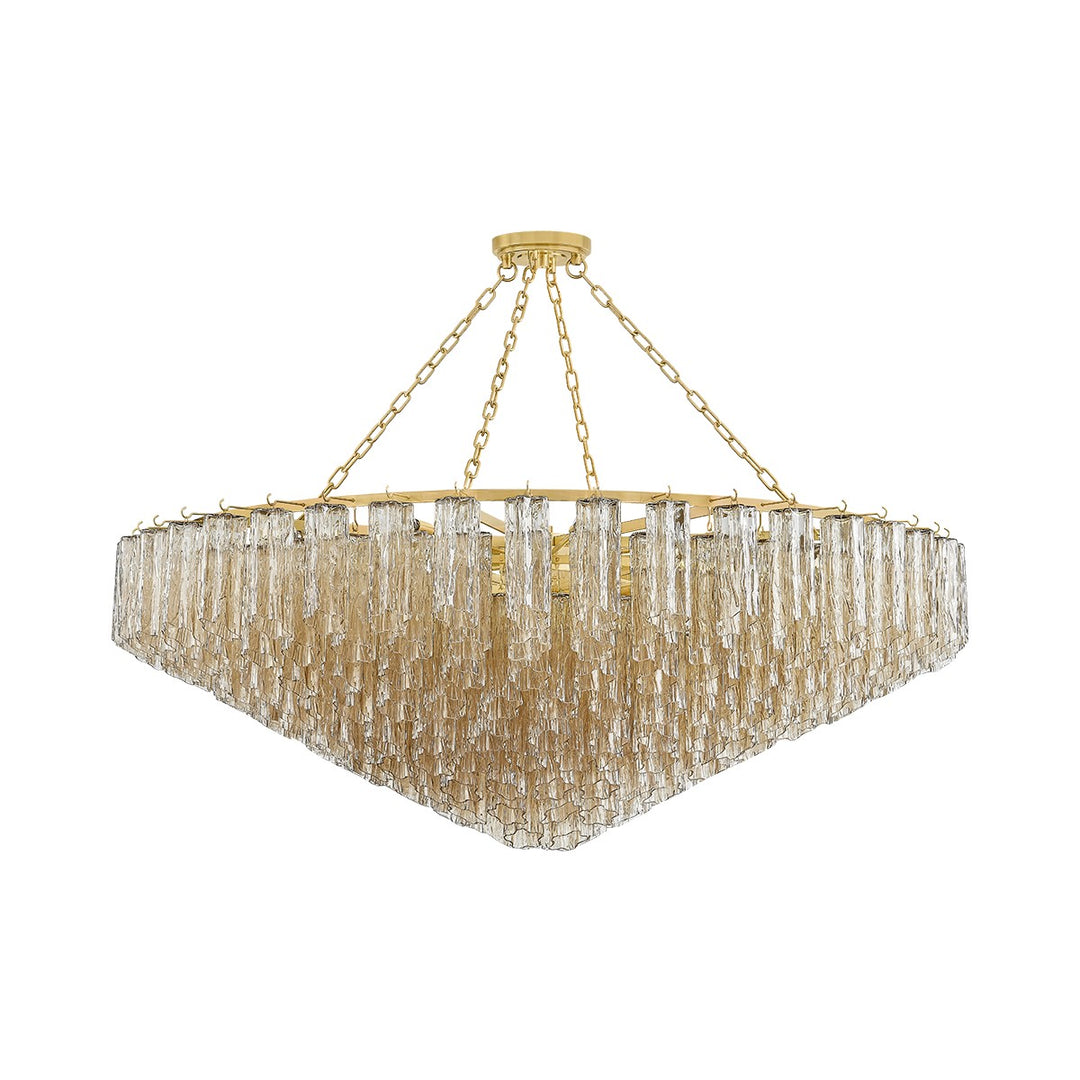 Watertown 33 Light Chandelier in Aged Brass - available from The Lighting Shoppe, trusted by Canadian homeowners