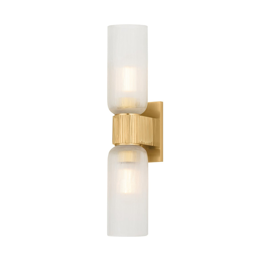 Hudson Valley Canada - 7132-AGB - Two Light Wall Sconce - Irondale - Aged Brass