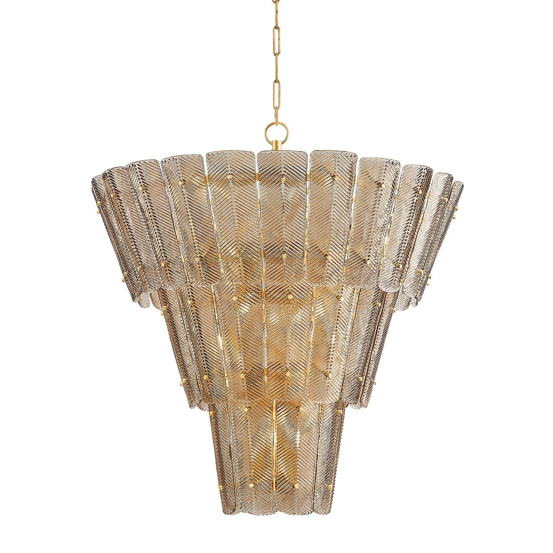Cassian 18 Light Chandelier in Vintage Gold Leaf - available from The Lighting Shoppe, trusted by Canadian homeowners