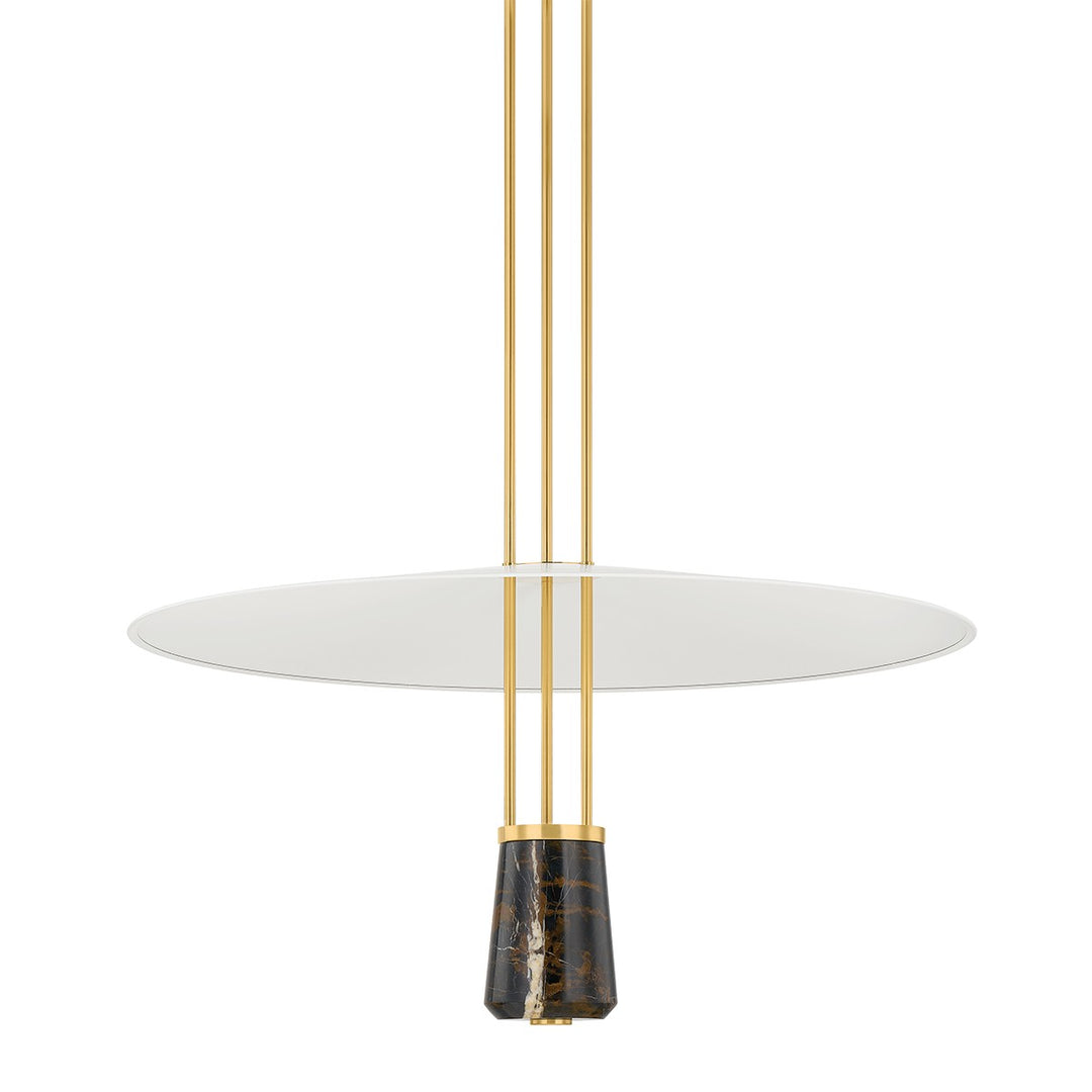 Barnegat LED Pendant in Aged Brass/Soft White - available from The Lighting Shoppe, trusted by Canadian homeowners