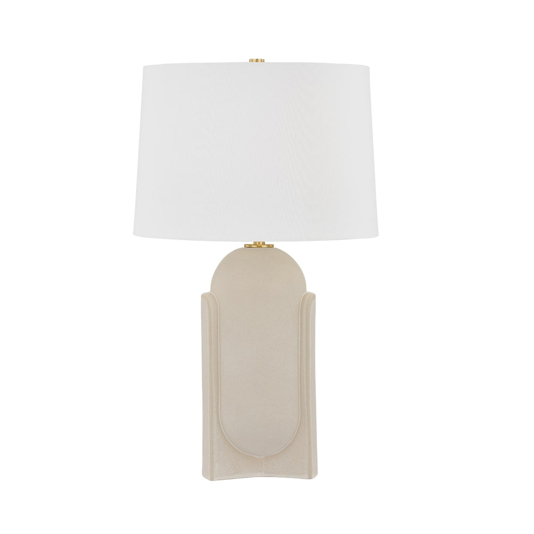 Hudson Valley Canada - L4127-AGB/CMS - One Light Table Lamp - Leeston - Aged Brass
