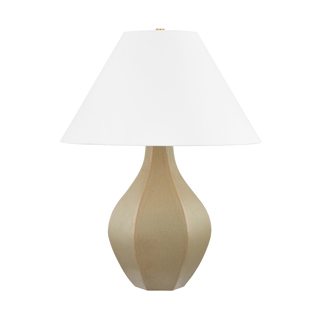 Hudson Valley Canada - L7029-AGB/CCN - One Light Table Lamp - Abescon - Aged Brass/Ceramic Cocoon