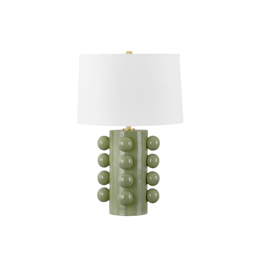 Hudson Valley Canada - L9126-AGB/CMC - One Light Table Lamp - Roselle - Aged Brass