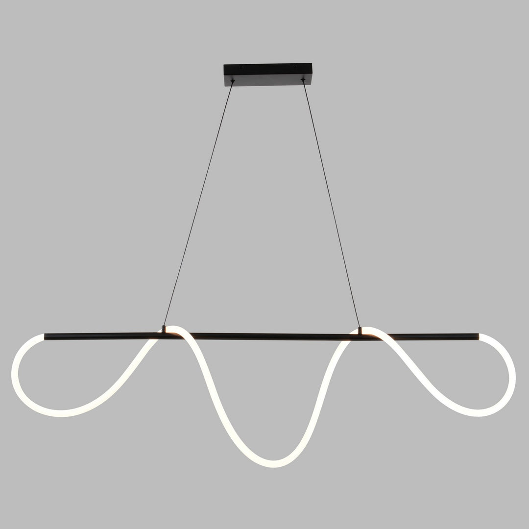 Vaxcel - H0303 - LED Linear Chandelier - Bowman - Matte Black
