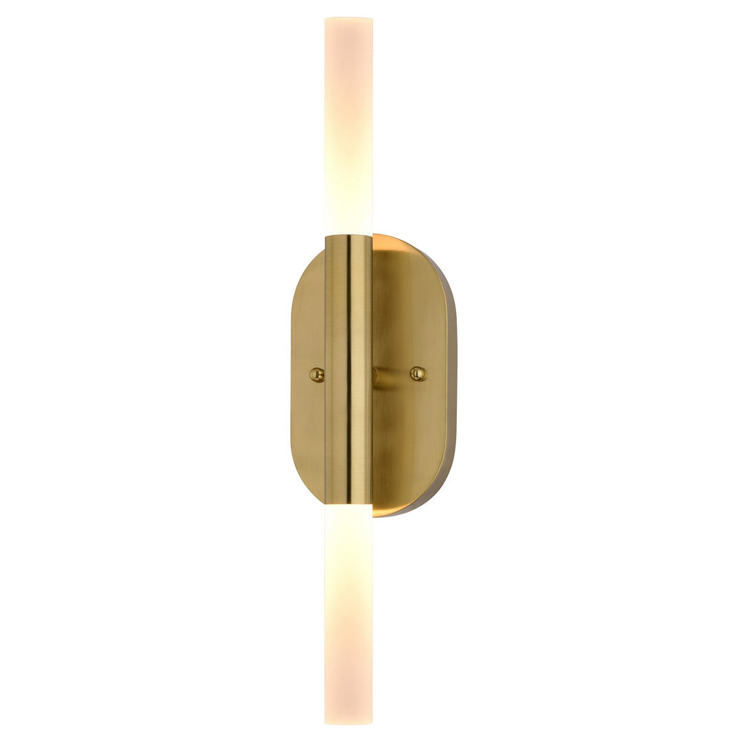Vaxcel - W0488 - LED Wall Light - Fulton - Satin Brass