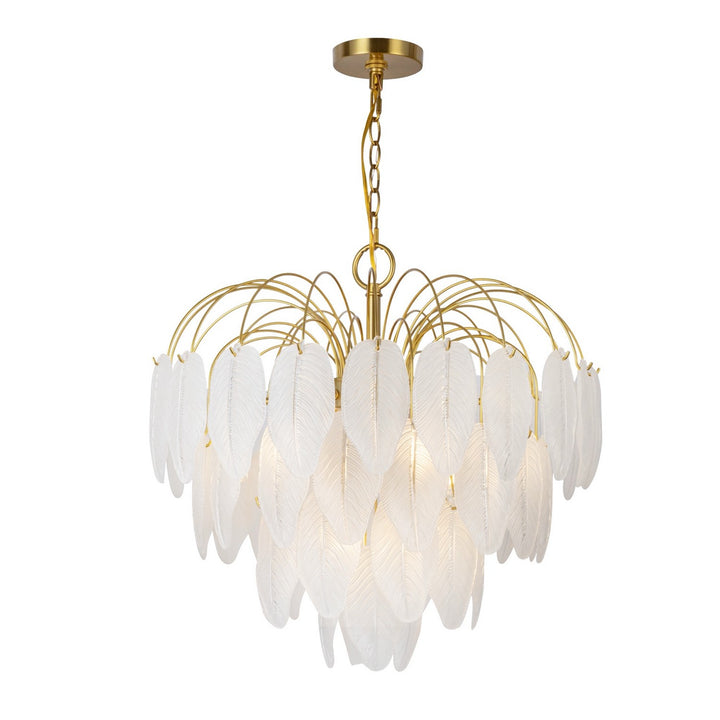 Artcraft Canada - AC11781BR - Ten Light Chandelier - Alessia - Brushed Brass