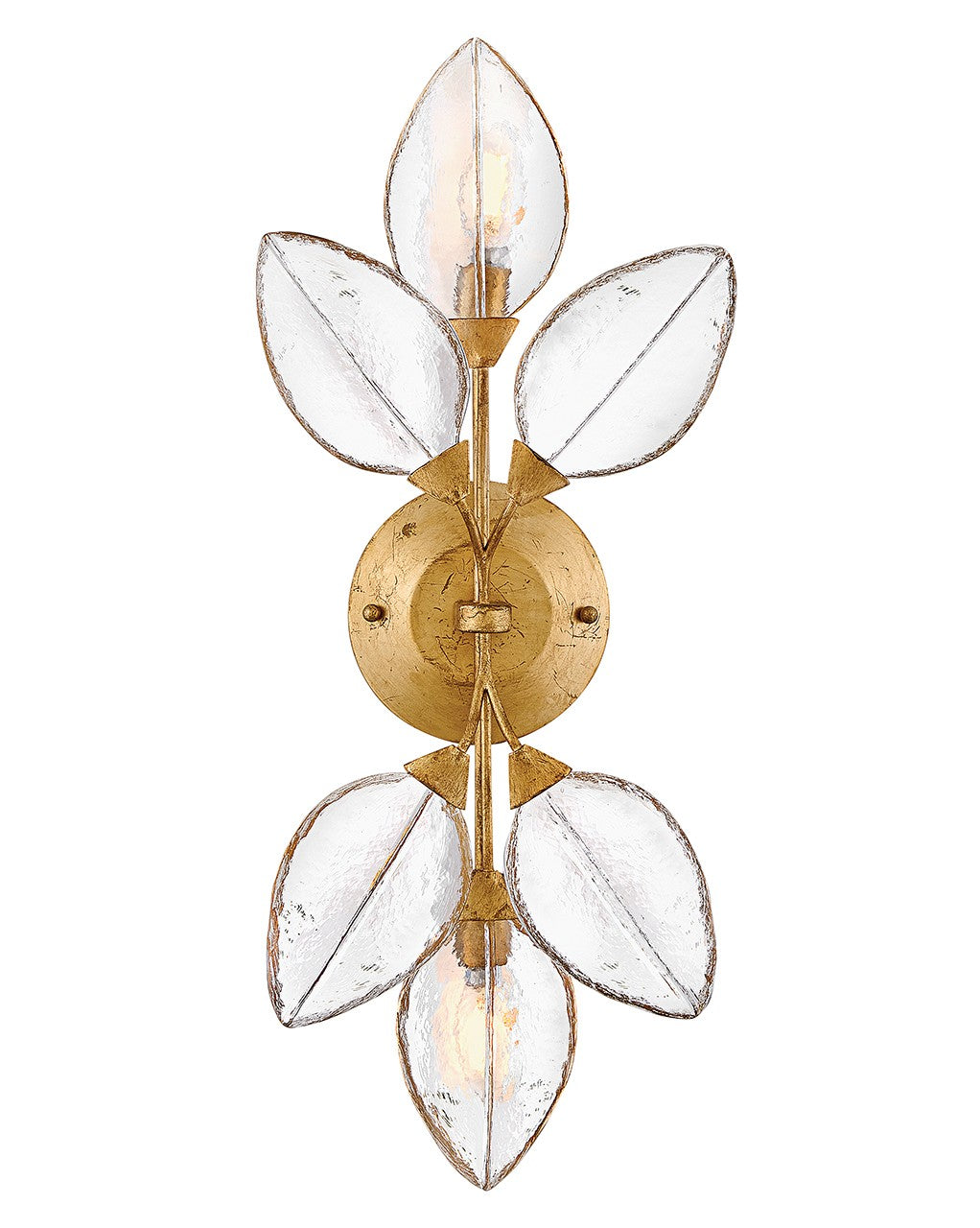 Amira LED Wall Sconce in Distressed Brass - available from The Lighting Shoppe, trusted by Canadian homeowners