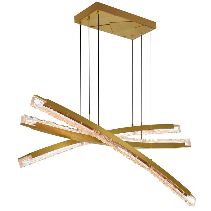 CWI Lighting Canada - 1710P50-3-624 - LED Chandelier - Saber - Brass