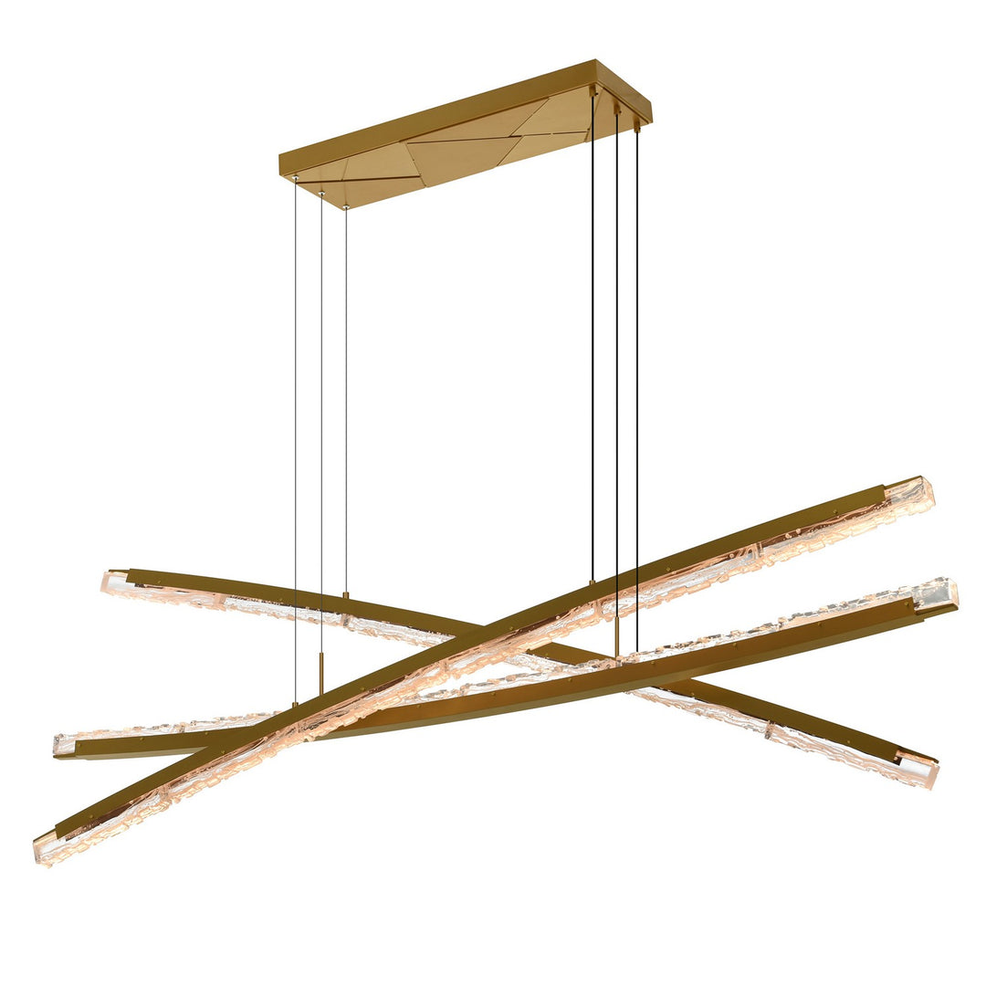 CWI Lighting Canada - 1710P70-3-624 - LED Chandelier - Saber - Brass