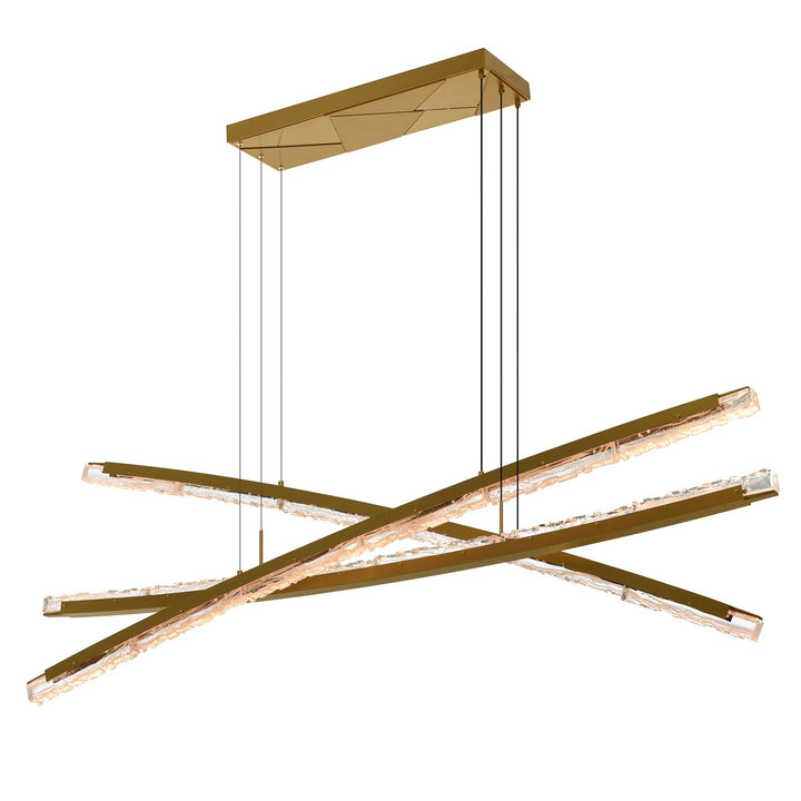 CWI Lighting Canada - 1710P70-3-624 - LED Chandelier - Saber - Brass