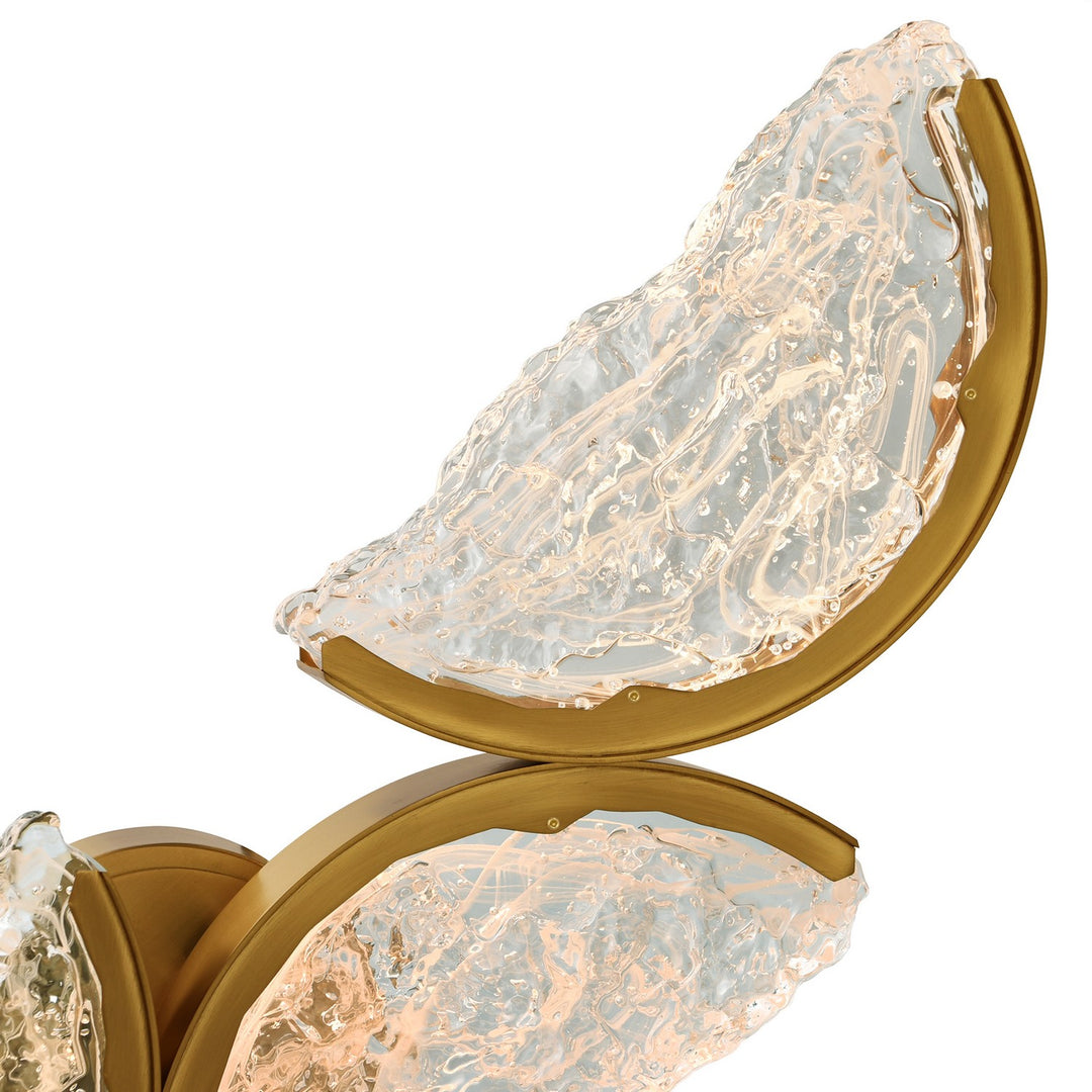 CWI Lighting Canada - 1715W8-4-624 - LED Wall Sconce - Moon - Brass