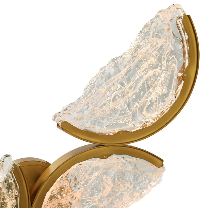 CWI Lighting Canada - 1715W8-4-624 - LED Wall Sconce - Moon - Brass