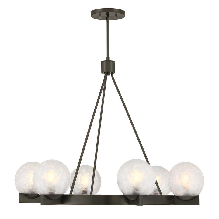 Darien Six Light Chandelier in Mediterranean Bronze Savoy House