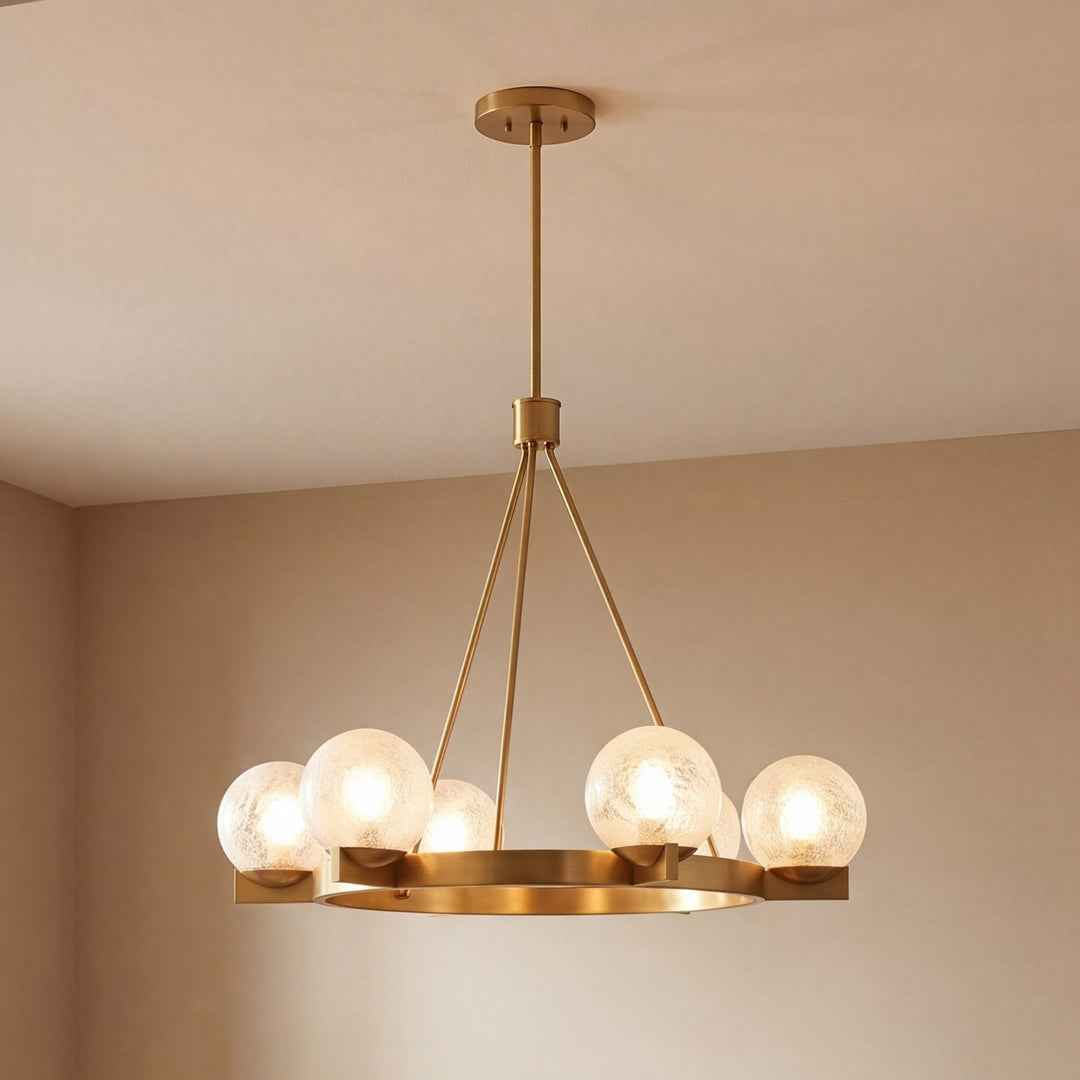 Savoy House - 1-1014-6-322 - Six Light Chandelier - Darien - Warm Brass