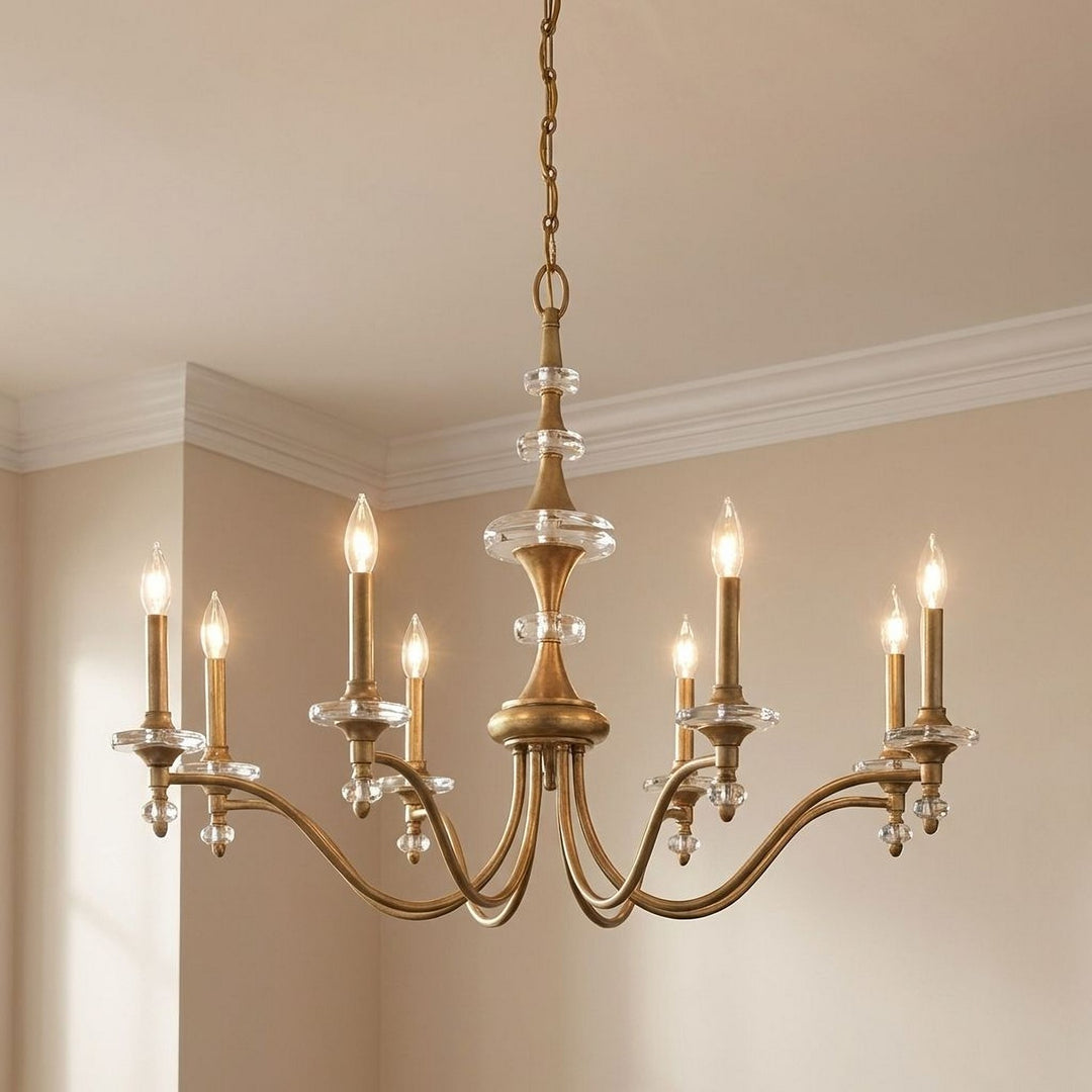 Savoy House - 1-1362-8-322 - Eight Light Chandelier - Champlain - Warm Brass