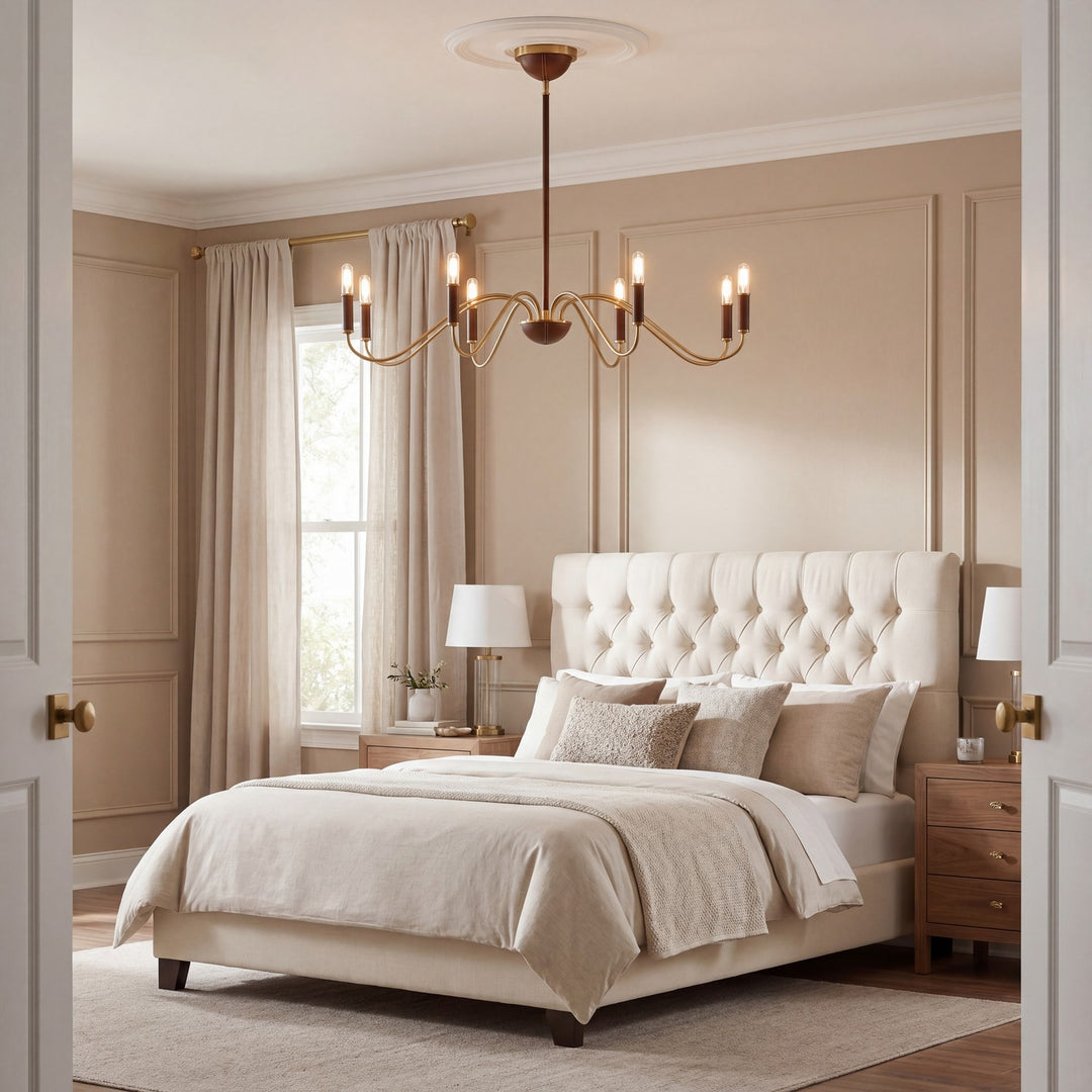 Savoy House - 1-2748-8-322 - Eight Light Chandelier - Abeline - Warm Brass