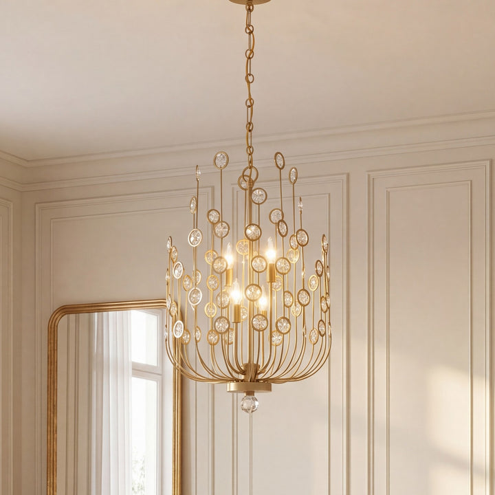 Savoy House - 1-3597-4-127 - Four Light Chandelier - Irina - Noble Brass