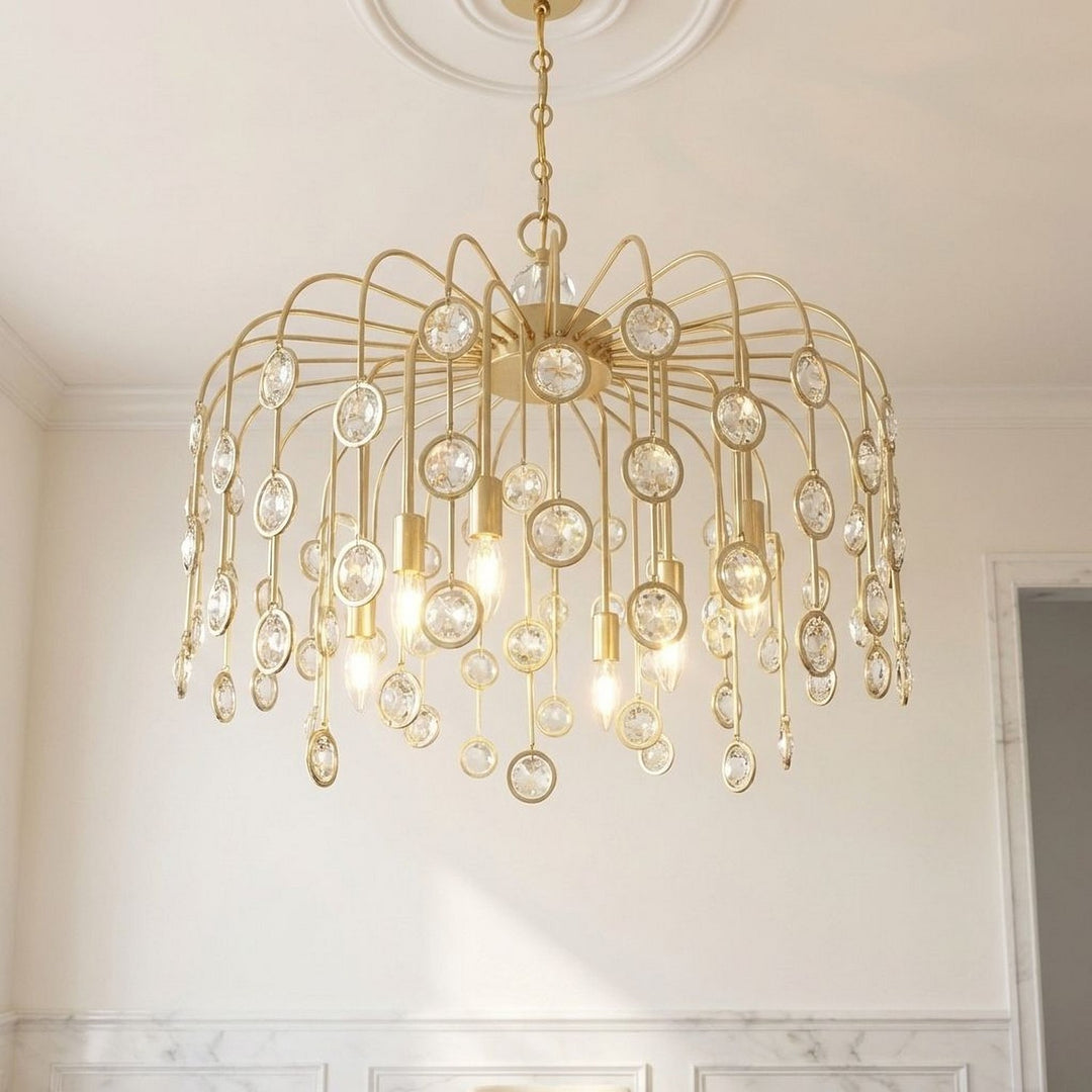 Savoy House - 1-3598-6-127 - Six Light Chandelier - Irina - Noble Brass