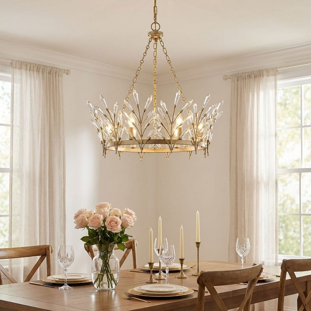 Savoy House - 1-4073-6-127 - Six Light Chandelier - Orianna - Noble Brass