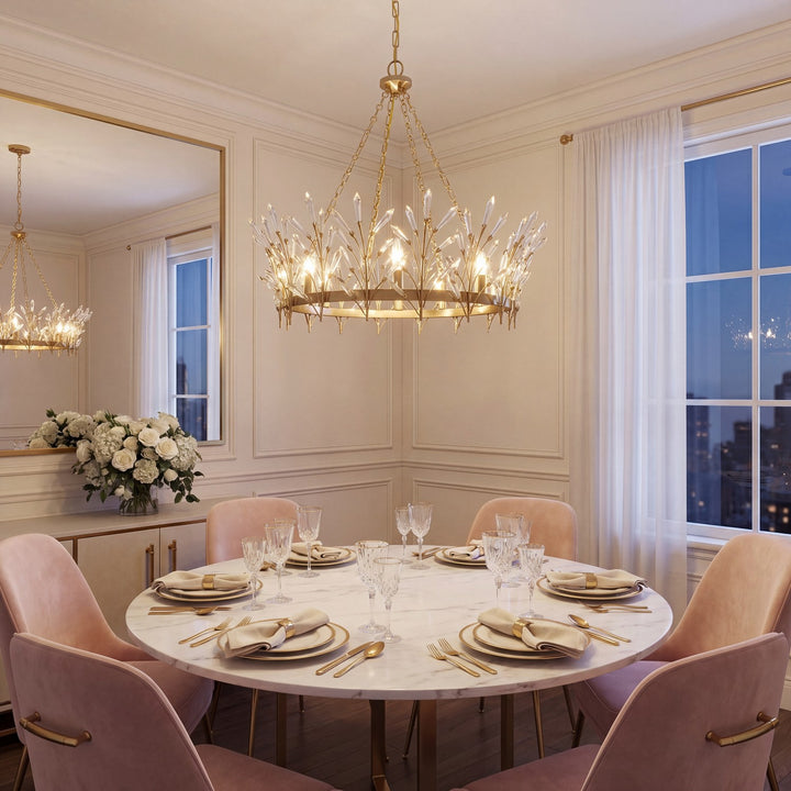 Savoy House - 1-4074-8-127 - Eight Light Chandelier - Orianna - Noble Brass