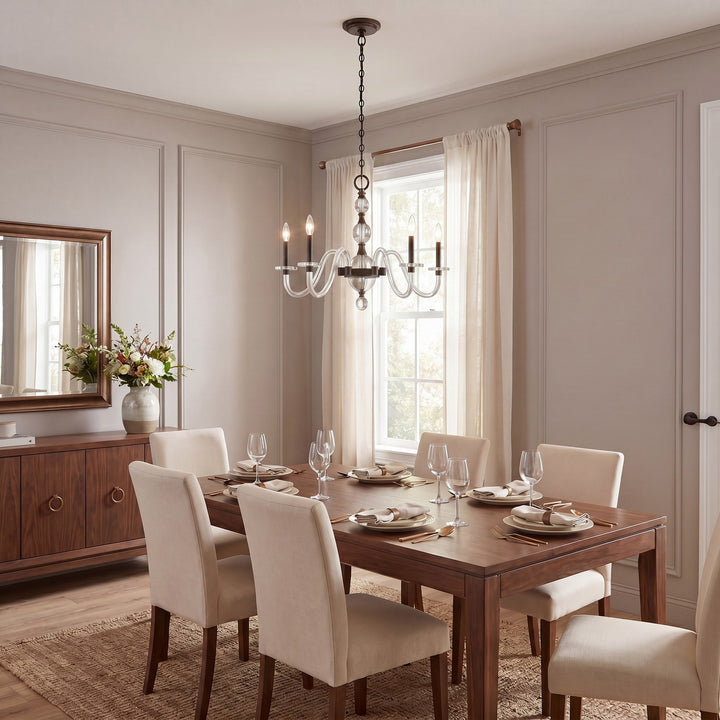 Savoy House - 1-4277-5-15 - Five Light Chandelier - Aragon - Mediterranean Bronze
