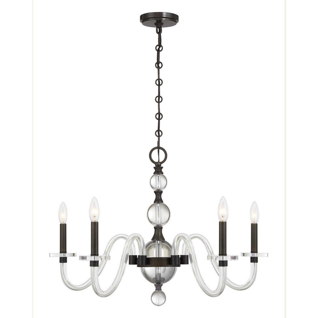 Aragon Five Light Chandelier in Mediterranean Bronze Savoy House