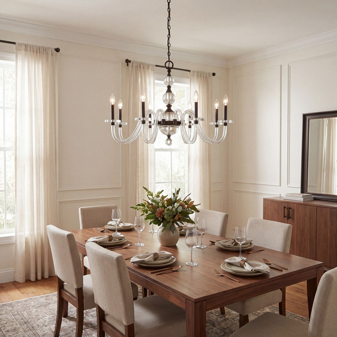Savoy House - 1-4278-8-15 - Eight Light Chandelier - Aragon - Mediterranean Bronze