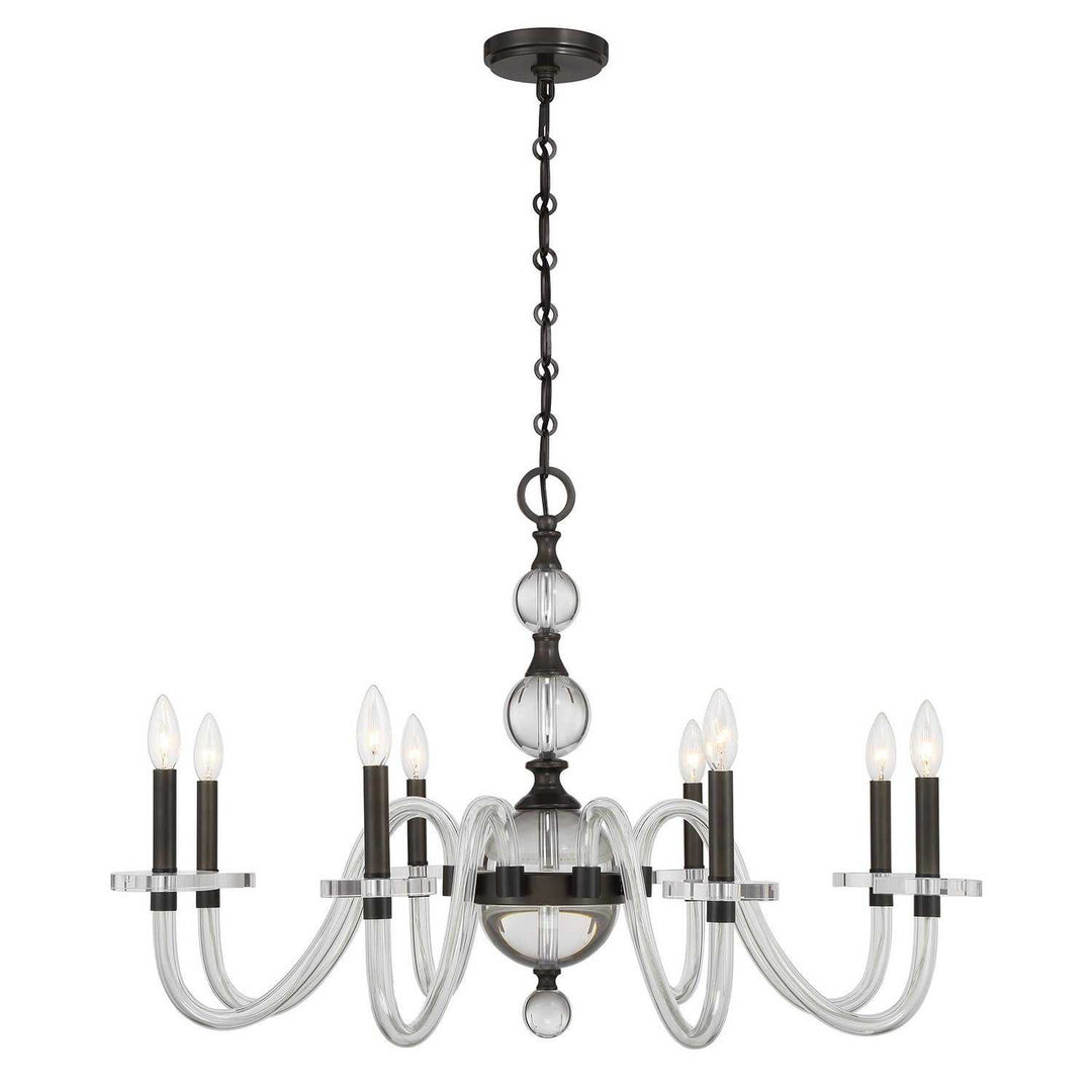 Aragon Eight Light Chandelier in Mediterranean Bronze Savoy House