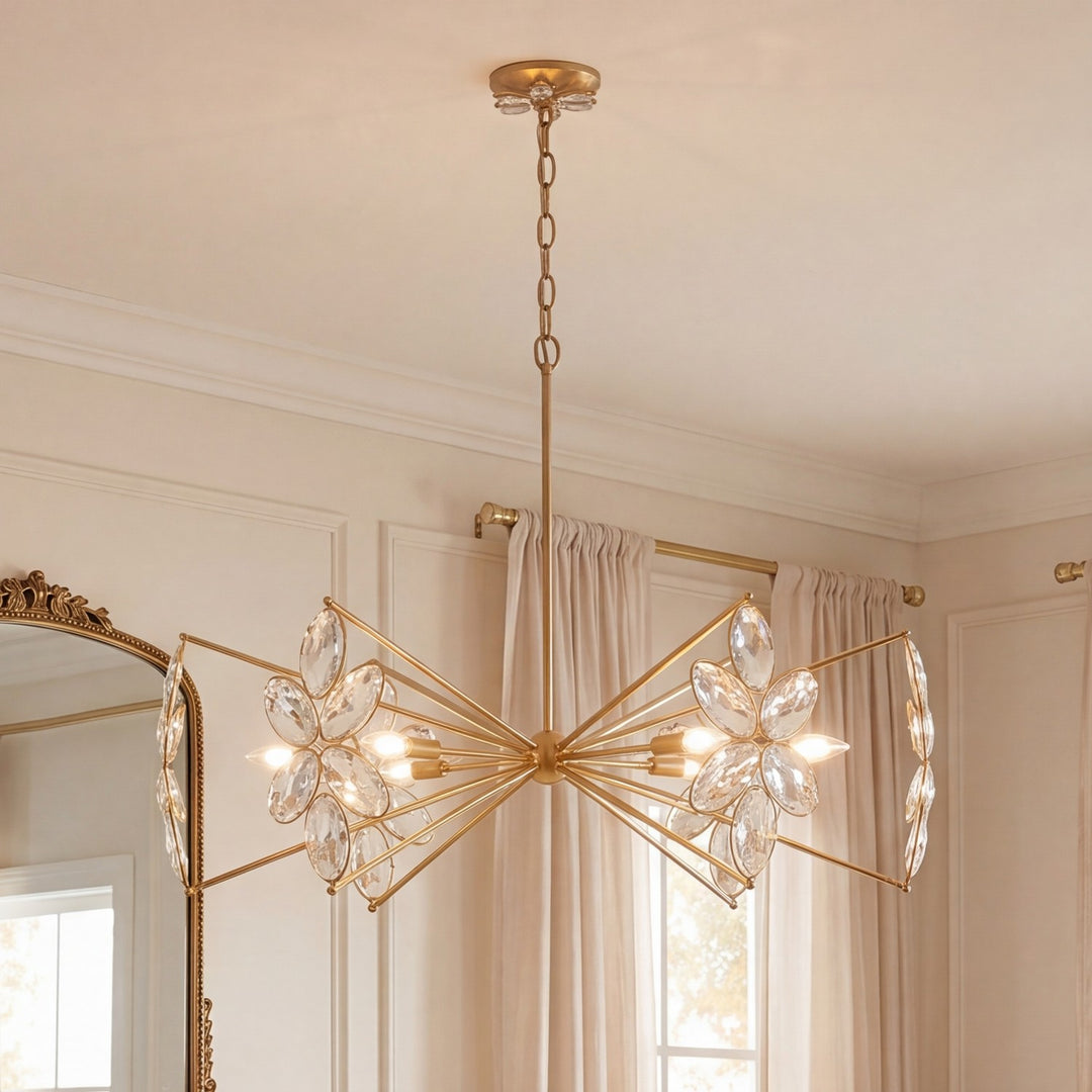 Savoy House - 1-4529-6-221 - Six Light Chandelier - Marbella - Gold Shimmer