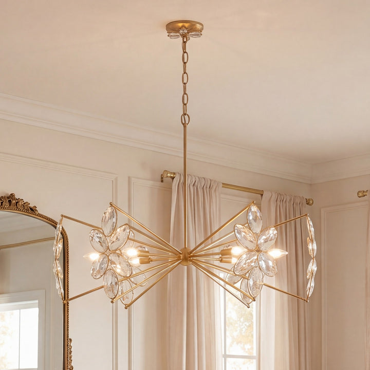 Savoy House - 1-4529-6-221 - Six Light Chandelier - Marbella - Gold Shimmer