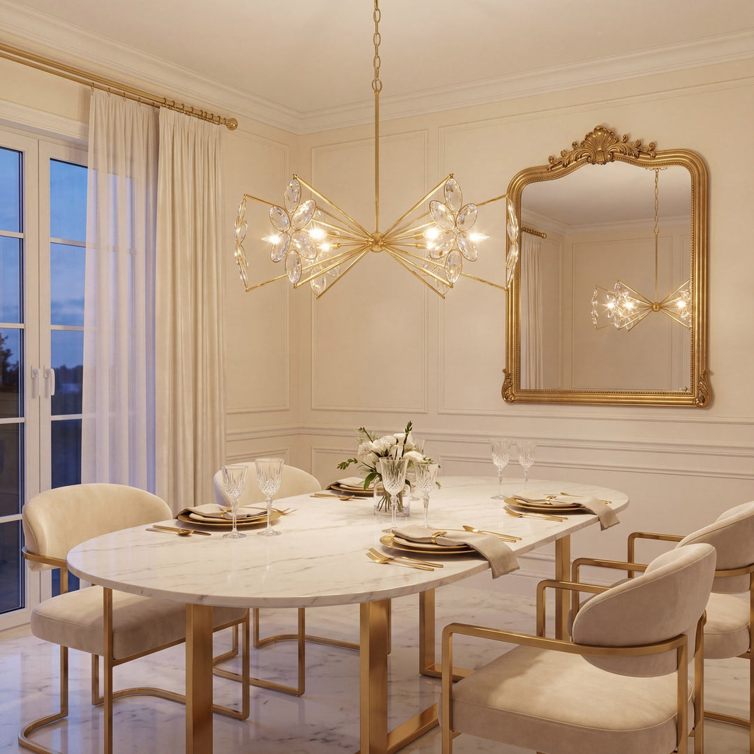 Savoy House - 1-4529-6-221 - Six Light Chandelier - Marbella - Gold Shimmer