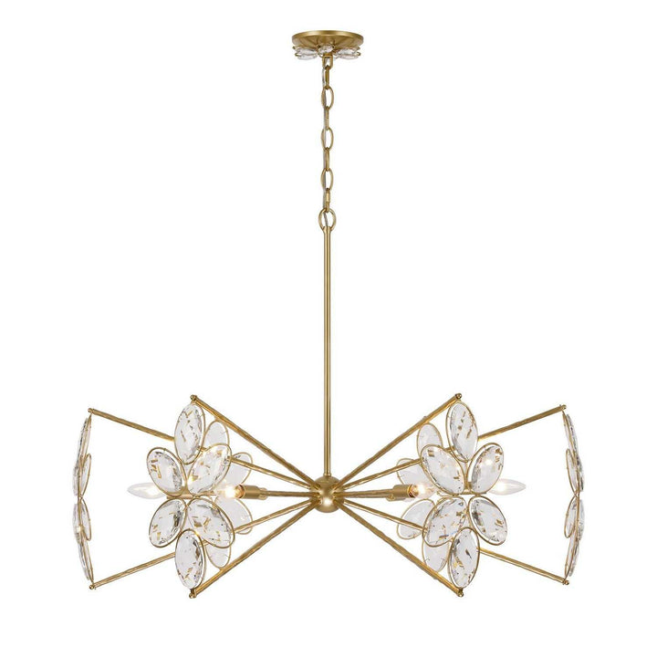 Savoy House - 1-4529-6-221 - Six Light Chandelier - Marbella - Gold Shimmer